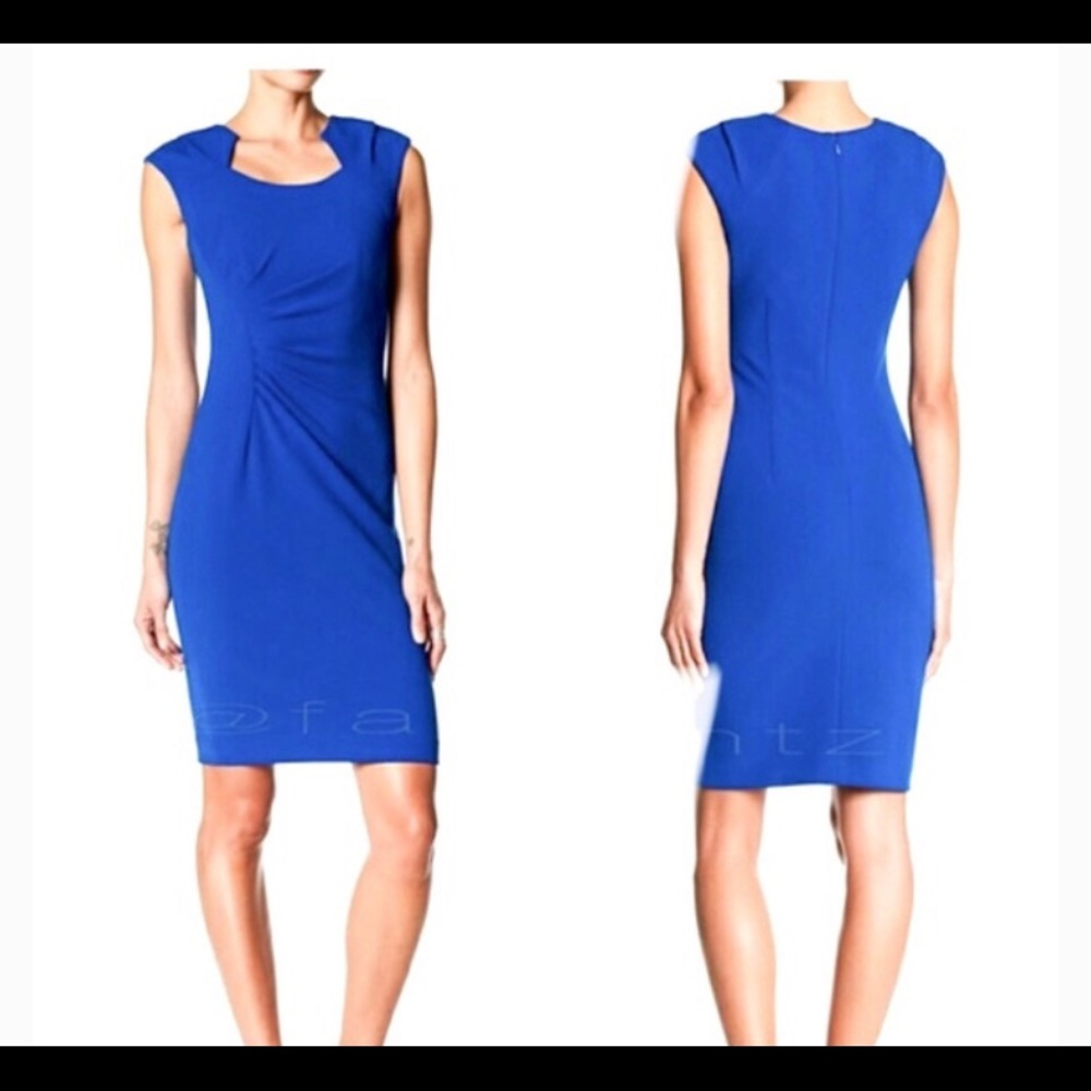 Calvin Klein Square Neck Sheath Dress